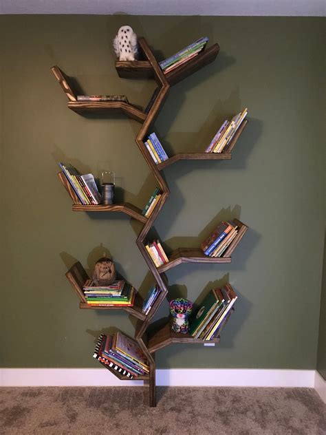 etsy tree bookshelf